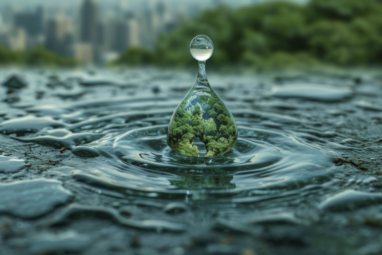 Agua representando sustentabilidade